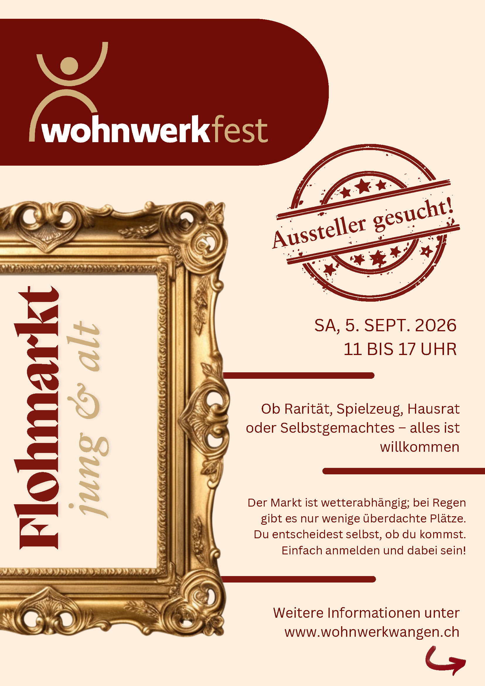 Doppelseitig Flohmarkt und Fest Seite 1